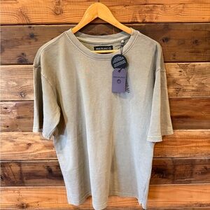 NWT Free Planet Men's Sage Green Short Sleeve Tee - L